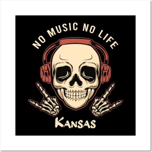 No music no life Kansas Wall Art by PROALITY PROJECT